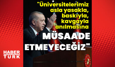 Son dakika: Cumhurbaşkanı Erdoğan: Asla müsaade etmeyeceğiz