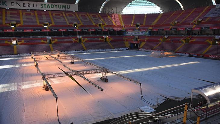 Kayserispor-Fenerbahçe maçı öncesi stadın son durumu